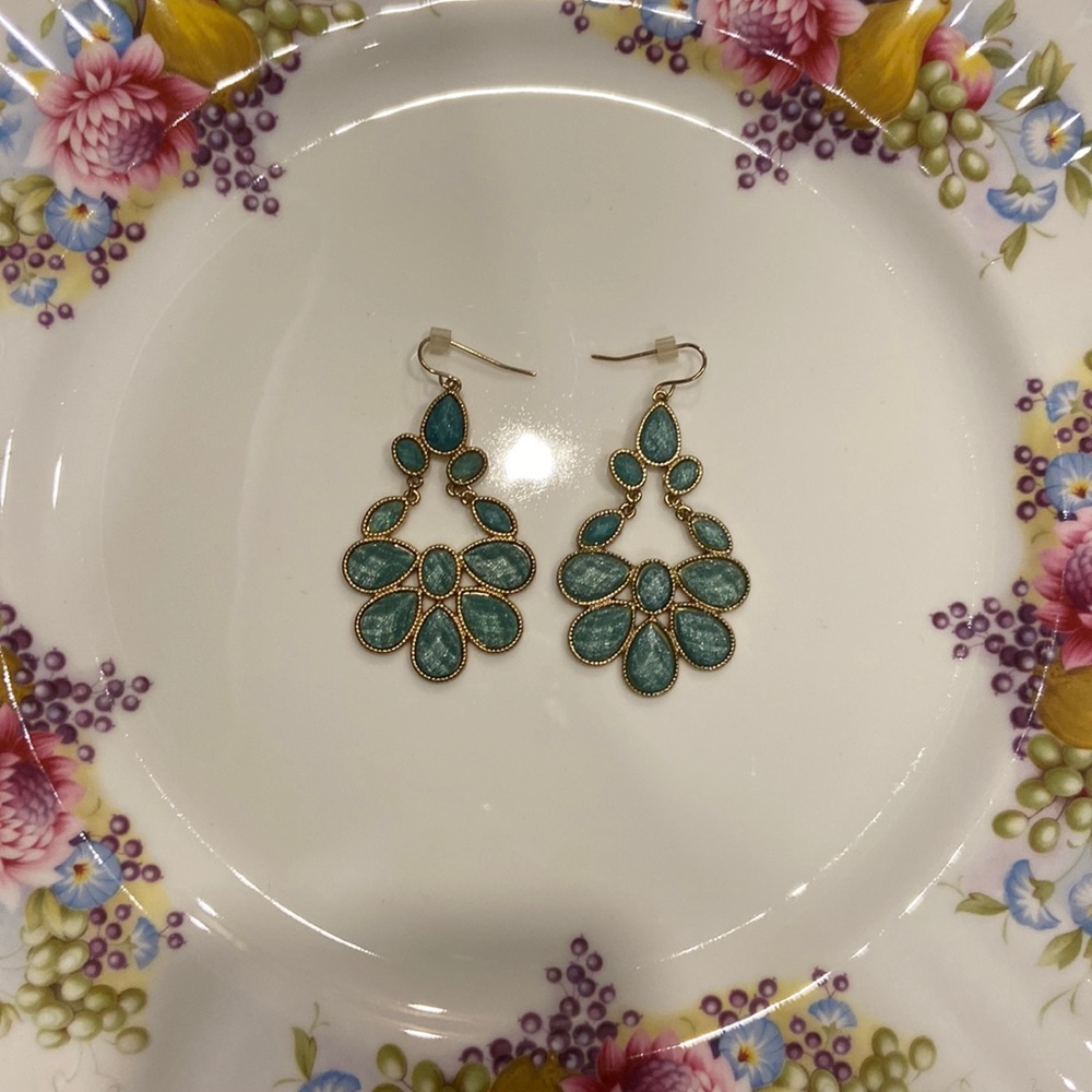 EUC * Crystal Chandelier Earrings